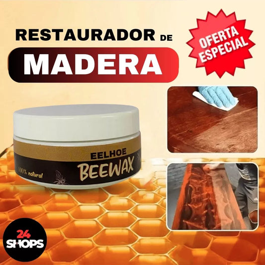 CERA RESTAURADORA DE MADERA BEEWAX - CUALQUIER COLOR DE MADERA 🤩